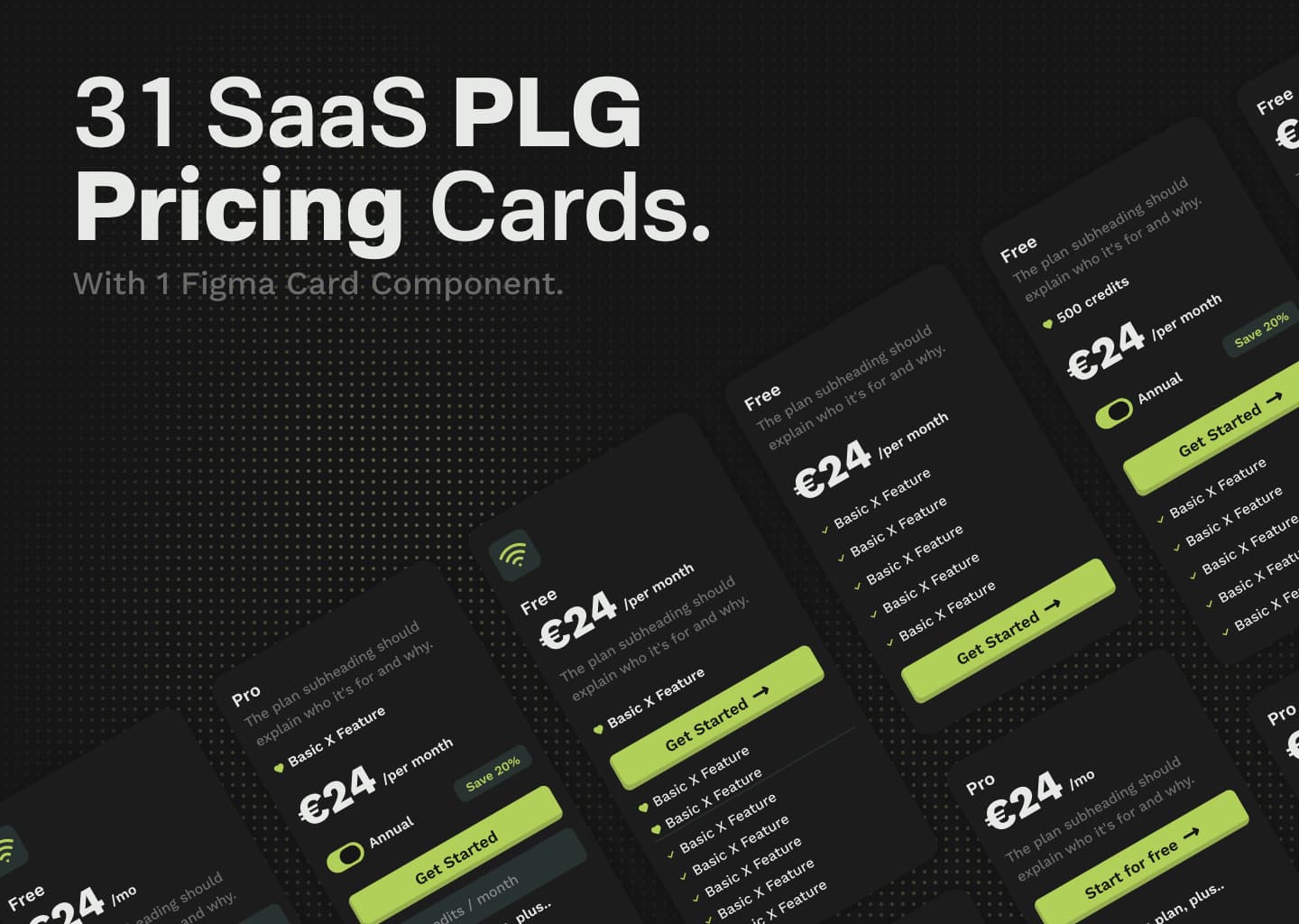 31 Pricing Card Designs