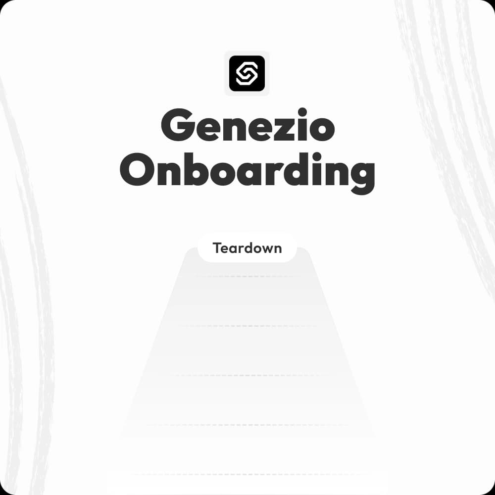 Genezio's onboarding was for the wrong users, not ICP's.