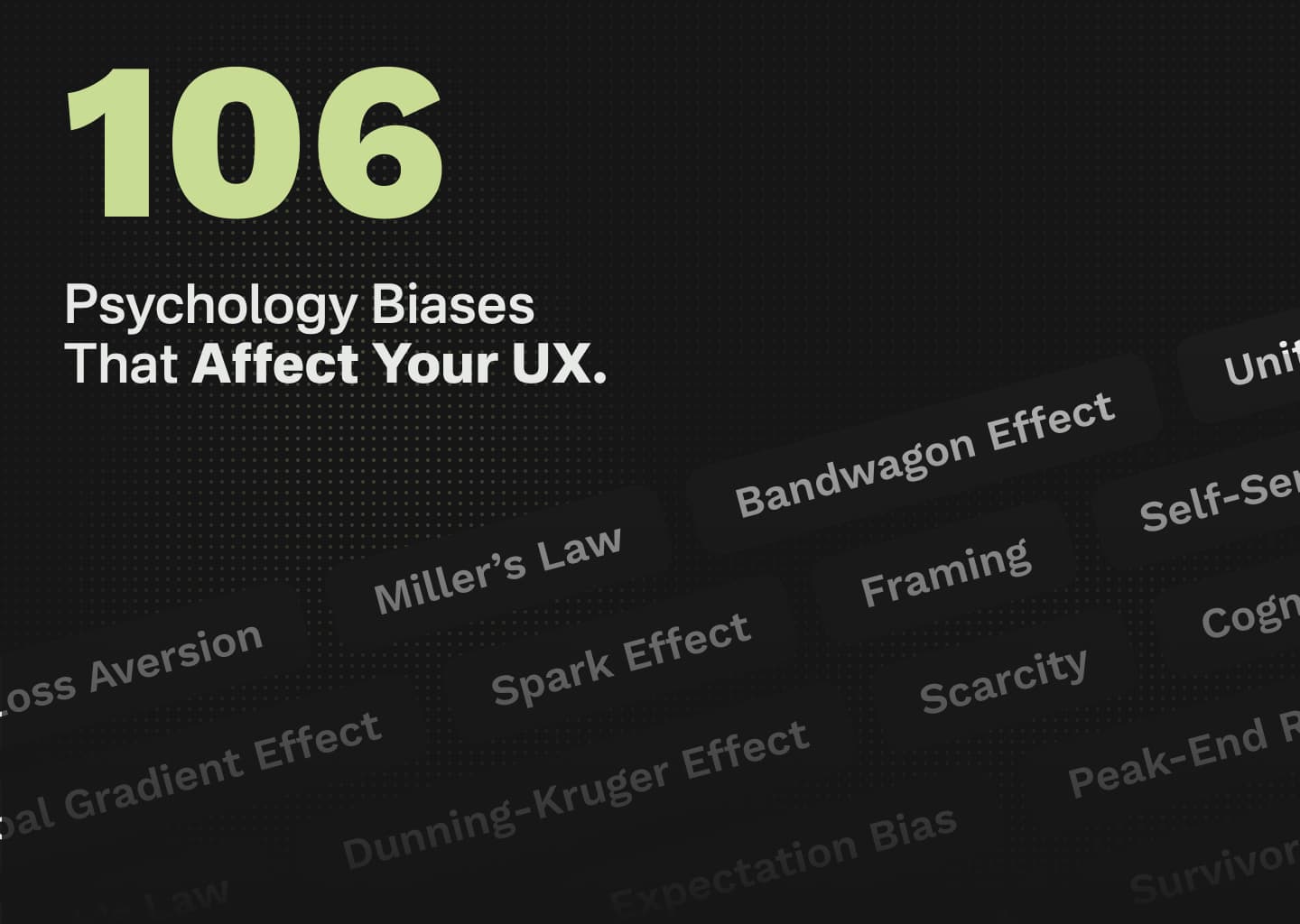 106 Psychology Biases in UX